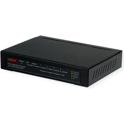 ROLINE 21.14.3524 Netzwerk-Switch Gigabit Ethernet (10/100/1000) Power over Ethernet (PoE) Schwarz (21.14.3524)