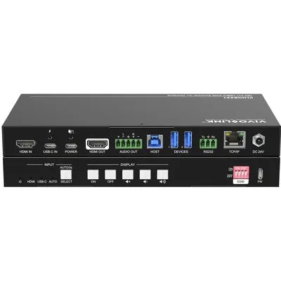 VivoLink 4K Presentation HDMI and USB-C to HDMI+USB3.0 - Digital/Daten (VLHUB221)