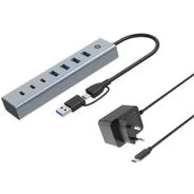 Conceptronic USB-Hub 7-Port 3.0 ->7x3.0 inkl.Power Adapter (HUBBIES20GP)