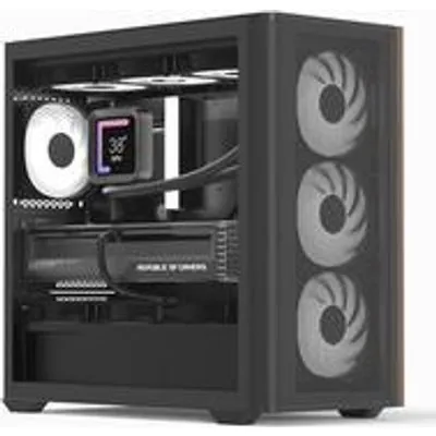 AeroCool Geh Mini D301A-G-BK-V2 (B/Wood/Micro-ATX) (ACCS- MA03043.11)