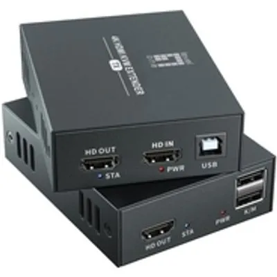 LevelOne HDMI over Cat.5/6 Extender kit 4K 100m schwarz (HVE-8111)