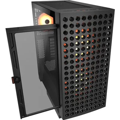Cougar Gehäuse Midi-Tower Airface ECO ARGB Schwarz - Midi/Minitower (CGR-5YA2B-RGB)