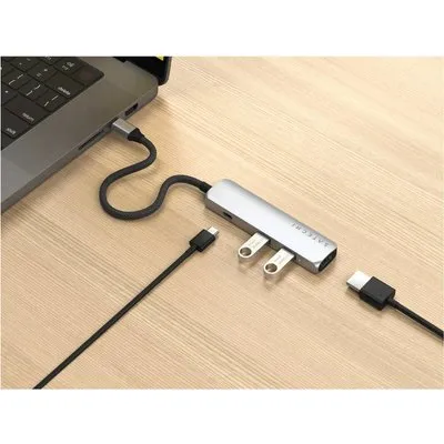 Satechi 4-in-1 - Dockingstation - USB-C / USB 3.2 Gen 2 x 2 - HDMI (ST-P4SS)