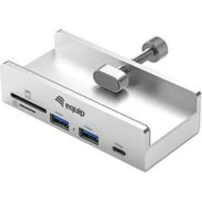 Equip Klemm USB-A3.2-Hub->2xUSB-A/SD/TF/USB-C - Hub - 5 Gbps (128968)