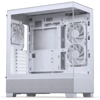 PHANTEKS XT View Matrix PC-Gehäuse, Midi-Tower, E-ATX, Tempered Glass, Matrix LED - weiß (PH-XT523VM1_DWT01)