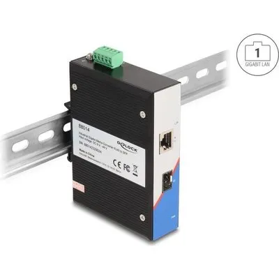 DeLOCK 88014 Netzwerk-Switch Unmanaged Gigabit Ethernet (10/100/1000) Schwarz (88014)