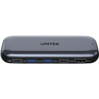 UNITEK uHUB H6 - USB Typ-C - HDMI - USB 2.0 - USB 3.2 Gen 1 (3.1 Gen 1) Type-A - USB Typ-C - 10000 Mbit/s - 60 Hz - 3860 x 2160 - 3860 x 2160 Pixel (D1046A)