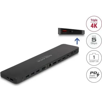 DeLOCK 88050 laptop-dockingstation & portreplikator Andocken PCIe Schwarz (88050)