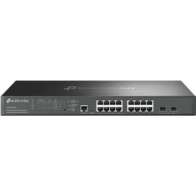 TP-Link Omada SG3218XP-M2 Managed L2+ Switch 16x 2.5G PoE+ 240W 2x 10G SFP+ Rack 1U Schwarz (SG3218XP-M2)
