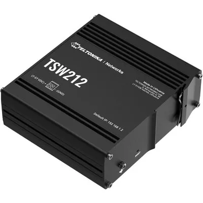 Teltonika TSW212 - Switch - managed - 8 x 10/100/1000 + 2 x SFP - an DIN-Schiene montierbar, oberflächenmontierbar (TSW212000000)