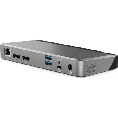 ALOGIC DX2 - Dockingstation - USB-C - 2 x DP - 1GbE - 100 Watt (DUPRDX2-100)
