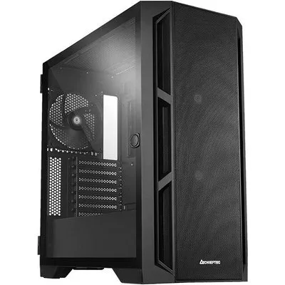 Chieftec Gamer Series APEX AIR - Tower - ATX - Seitenteil mit Fenster (gehärtetes Glas) - keine Spannungsversorgung (ATX) - Schwarz - USB/Audio (GA-01B-M-OP)