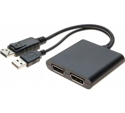 DisplayPort MST MultiStream Transport Hub (Splitter), 2 Port (250201)