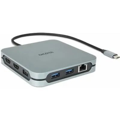 DICOTA 10-in-1 - Dockingstation - für Laptop, Tablet - USB-C - 2 x HDMI (D32057)