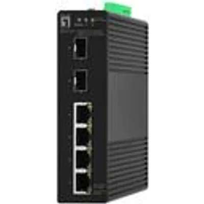 LevelOne Switch 6x GE IGS-2106 2xSFP 4xRJ45 schwarz (IGS-2106)