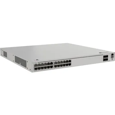 Huawei eKitEngine S310 Series S310-24PN4X - Switch - L2+ - managed - 24 x 10/100/1000/2,5G (PoE+) + 4 x 1 Gigabit / 10 Gigabit SFP+ - Luftstrom von vorne zur Seite - an Rack montierbar - PoE+ (400 W) (98012534)
