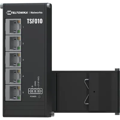 Teltonika TSF010 - Switch - unmanaged - 5 x 10/100 - an DIN-Schiene montierbar (TSF010000000)