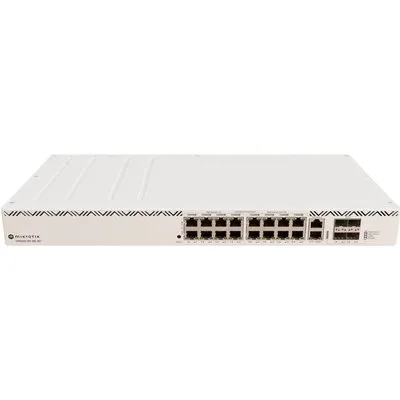 MikroTik CRS320-8P-8B-4S+RM - Switch - Smart - 17 x 10/100/1000 (PoE++) + 4 x Kombination 2,5/10 Gigabit SFP+ - Desktop, an Rack montierbar - PoE++ (963 W) (CRS320-8P-8B-4S+RM)