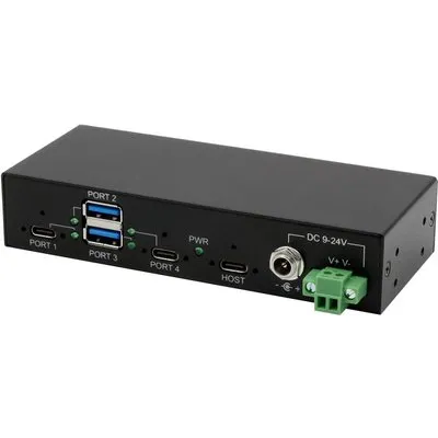 EXSYS EX-11295HMS Schnittstellen-Hub USB 3.2 Gen 2(3.1 Gen 2) Type-B 10000 Mbit/s Schwarz (EX-11295HMS)