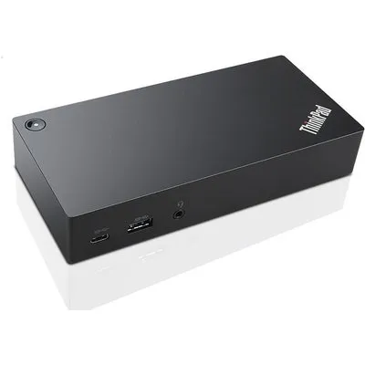 Lenovo ThinkPad USB-C Dock - Dockingstation - USB-C - VGA, 2 x DP - 1GbE - 90 Watt - Südafrika (40A90090SA)