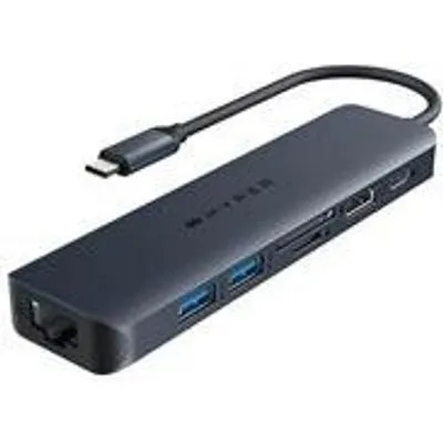 Hyper Drive EcoSmart Gen.2 Universal USB-C® 7-in-1 Hub w 100 W PD Power Pass-thru (HD4003GL)