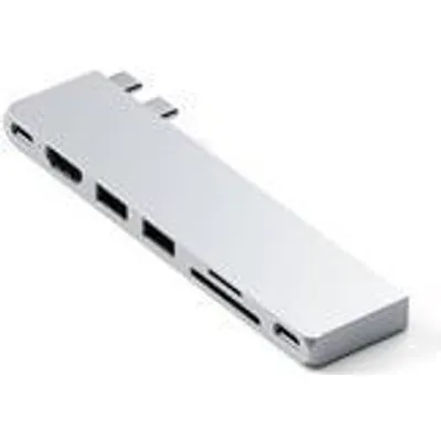 Satechi ST-HUCPHSS Notebook-Dockingstation & Portreplikator Andocken USB 3.2 Gen 2 (3.1 Gen 2) Type-C Silber (ST-HUCPHSS)