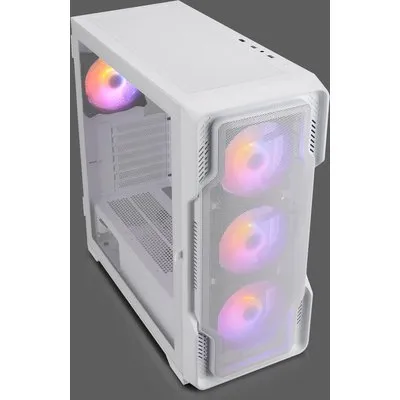 Nanoxia DS-9ARGB-W - Midi Tower - PC - Weiß - ATX - EATX - micro ATX - Mini-ITX - Kunststoff - Stahl - Gehärtetes Glas - Gaming (DS-9ARGB-W)
