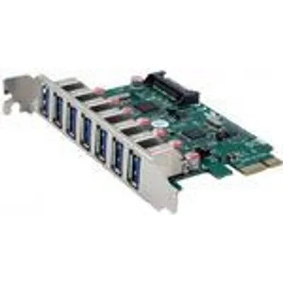 EXSYS GmbH USB 3.2 Gen 1 PCIe Karte mit 7 Ports (Chip-Set VIA) (EX-11088-2)