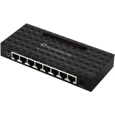 LevelOne GEU-0821 - Switch - 8 x 10/100/1000 - Desktop, wandmontierbar (GEU-0821)