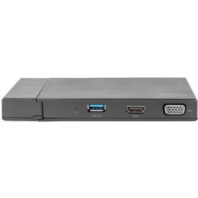 Digitus Universal Docking Station - USB 3.0 - Travel - Verkabelt - USB 3.2 Gen 1 (3.1 Gen 1) Type-A - 1000 Mbit/s - Schwarz - MicroSD (TransFlash) - SD - 3840 x 2160 Pixel (DA-70894)