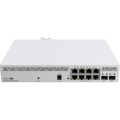 Mikrotik CSS610-8P-2S+IN Netzwerk-Switch Managed Gigabit Ethernet (10/100/1000) Power over Ethernet (PoE) Weiß (CSS610-8P-2S+IN)