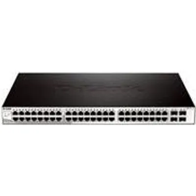 D-Link DGS 1210-52 - Switch - 48 x 10/100/1000 + 4 x Gigabit SFP - Desktop, an Rack montierbar - AC 100/230 V