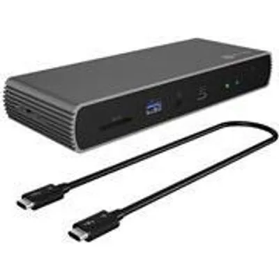 ICY BOX IB-DK8801-TB4 - Dockingstation - USB-C / Thunderbolt 4 - HDMI, DP - 1GbE - 135 Watt (IB-DK8801-TB4)