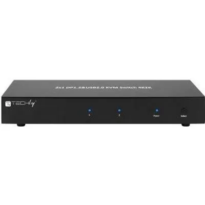 KVM-Switch DisplayPort 1.2, 2-Port, Dual-View Hersteller: Techly (IDATA-DP-KVM2)