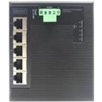 DIGITUS Industrial Gigabit Flat Switch - Erweiterter Temperaturbereich - Switch - 5 x 10/100/1000 - an DIN-Schiene montierbar, wandmontierbar - Gleichstrom