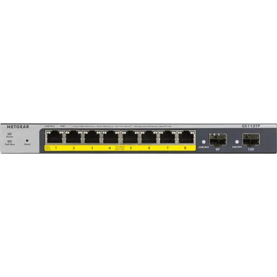Netgear GS110TP Managed L2/L3/L4 Gigabit Ethernet (10/100/1000) Grau Power over Ethernet (PoE) (GS110TP-300EUS)