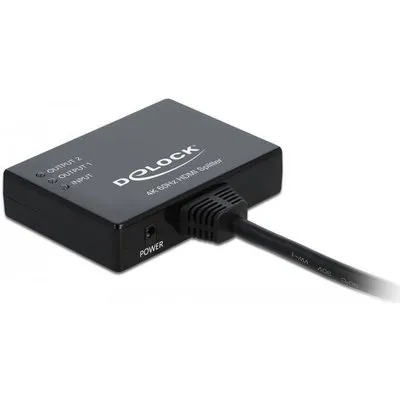 DeLock - Video-/Audio-Splitter - 2 x HDMI - Desktop (87747)