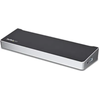 StarTech.com USB-C Dockingstation - Triple 4K - 100W USB PD - Mac, Windows & Chrome OS - 2x DP + HDMI - 5x USB3.0 - 100W PD - Docking Station - USB-C - HDMI, DP - GigE - 100 Watt