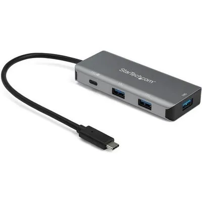 StarTech.com HB31C3A1CPD3 4-Port USB-C-Hub (mit Stromversorgung, 10 Gbit/s, 3 x USB-A- und 1x 25 cm USB-C Anschlusskabel) - Hub - 1 x USB-C + 3 x USB 3.1 - Desktop