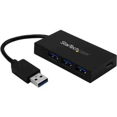 StarTech.com 4-Port USB 3.0 Hub - USB-A to 3x USB-A and 1x USB C - USB Hub - Hub - 4 x SuperSpeed USB 3.0 - Desktop