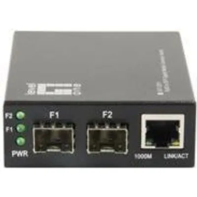 LevelOne GVT-2011 - Medienkonverter - GigE - 10Base-T, 100Base-TX, 1000Base-T, 1000Base-X - RJ-45 / SFP (mini-GBIC) (GVT-2011)