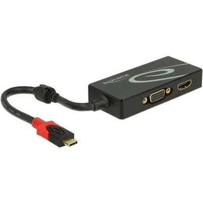 DeLOCK - Externer Videoadapter - USB-C - HDMI, VGA (87730)
