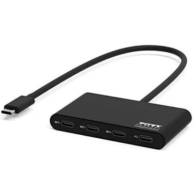 Port Designs USB HUB TYPE C - 4 PORTS TYPE C - PD 100W 3 x time Type C + Type C PD 100W (900147)