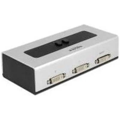 Delock Umschalter DVI 2 Port manuell bidirektional (87664)