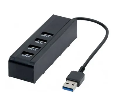 USB 3.0 Hub, 4 Port Kompakter USB-Hub 3.0 (021306)
