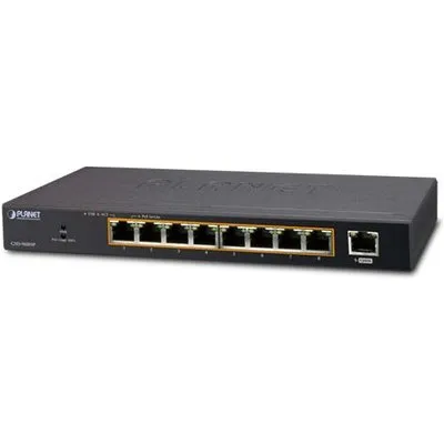 PLANET GSD-908HP - Switch - 8 x 10/100/1000 (PoE+) + 1 x 10/100/1000 (Uplink) - Desktop - PoE+ (GSD-908HP)