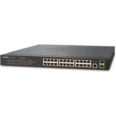 PLANET GS-4210-24P2S - Switch - verwaltet - 24 x 10/100/1000 (PoE+) + 2 x Gigabit SFP - an Rack montierbar - PoE+ (GS-4210-24P2S)
