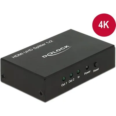 Delock HDMI UHD Splitter 1 x HDMI in > 2 x HDMI out 4K (18682)