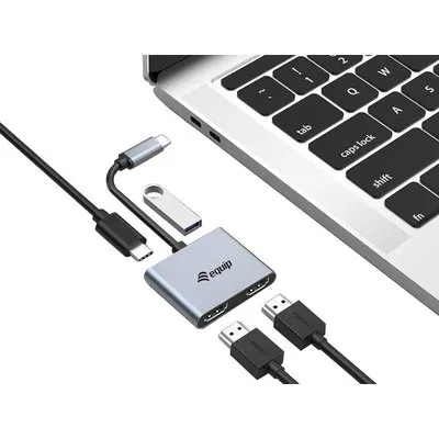 Equip 133484 Schnittstellen-Hub USB 3.2 Gen 1 (3.1 Gen 1) Type-C 5000 Mbit/s Silber (133484)