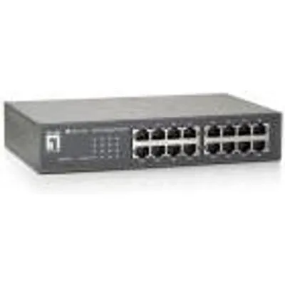 16-Port Gigabit Ethernet Switch, 10/100/1000Mbps Hersteller: LEVELONE (GEU-1621)